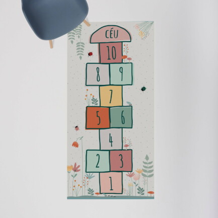 Tapete playmat Amarelinha Temático