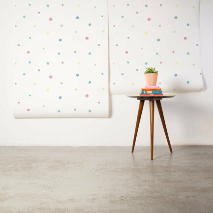 Papel de parede Aquarela Bolinhas