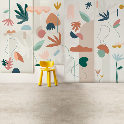 Painel de parede Formas Florais