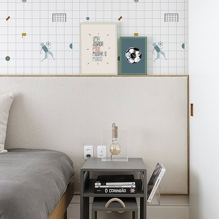 Papel de parede Futebol Geométrico