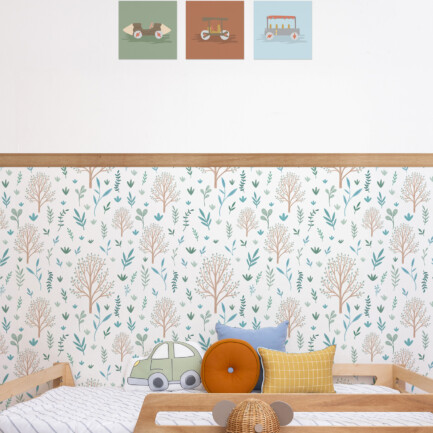 Papel Sheepy Árvores da Floresta