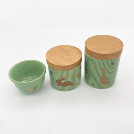 Kit Higiene afeto listado verde