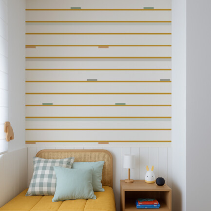 Papel de parede Listrado Horizontal Barrinhas