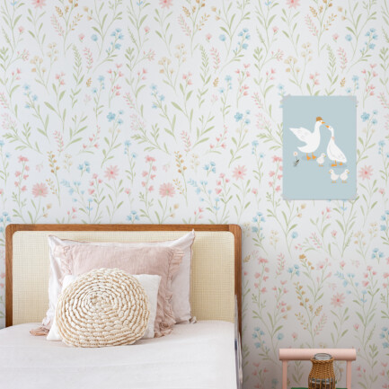 Papel de parede Floral Celina Aquarela