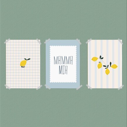 Pôster picnic coleção Limão