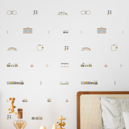 Papel de parede Trem e Trilho